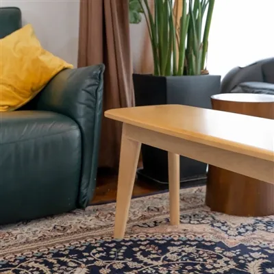 Tradicinis medinis suolas su minkšta sėdyne: patogi klasika